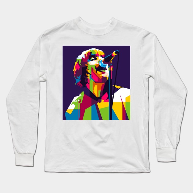 Liam Gallagher Long Sleeve T-Shirt by wpaprint